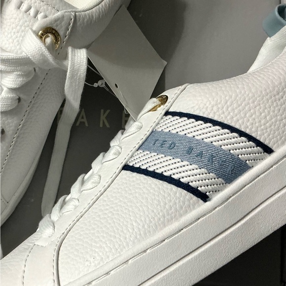 Ted Baker Bailey Icon Sneakers 7 1/2 White, Blue - Picture 4 of 11